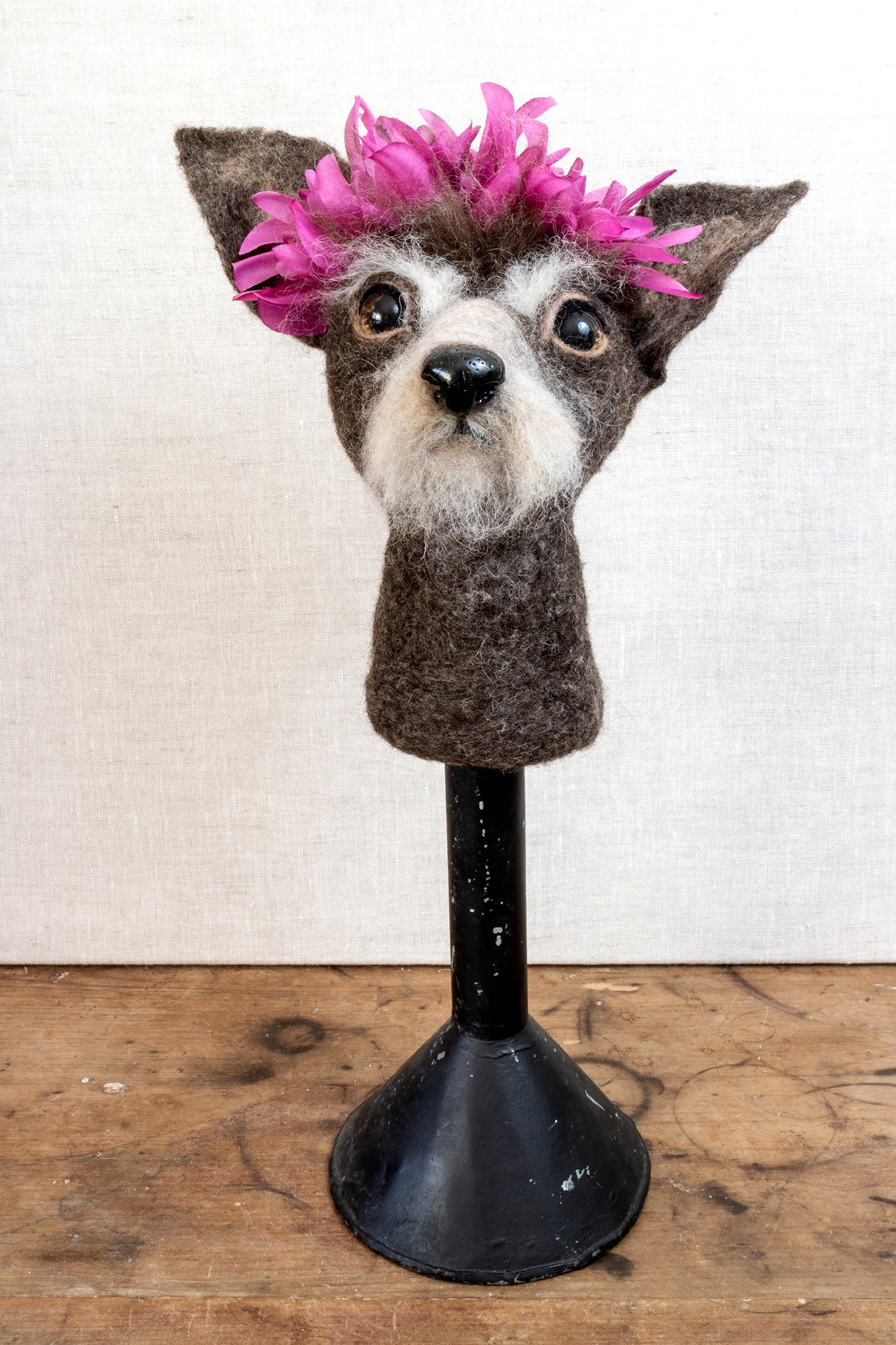 Betty -  Felted Dog Sculpture