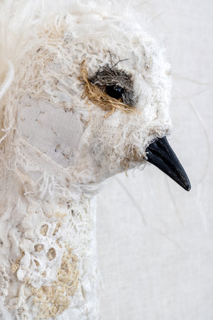 Flo - textile bird sculpture - SOLD