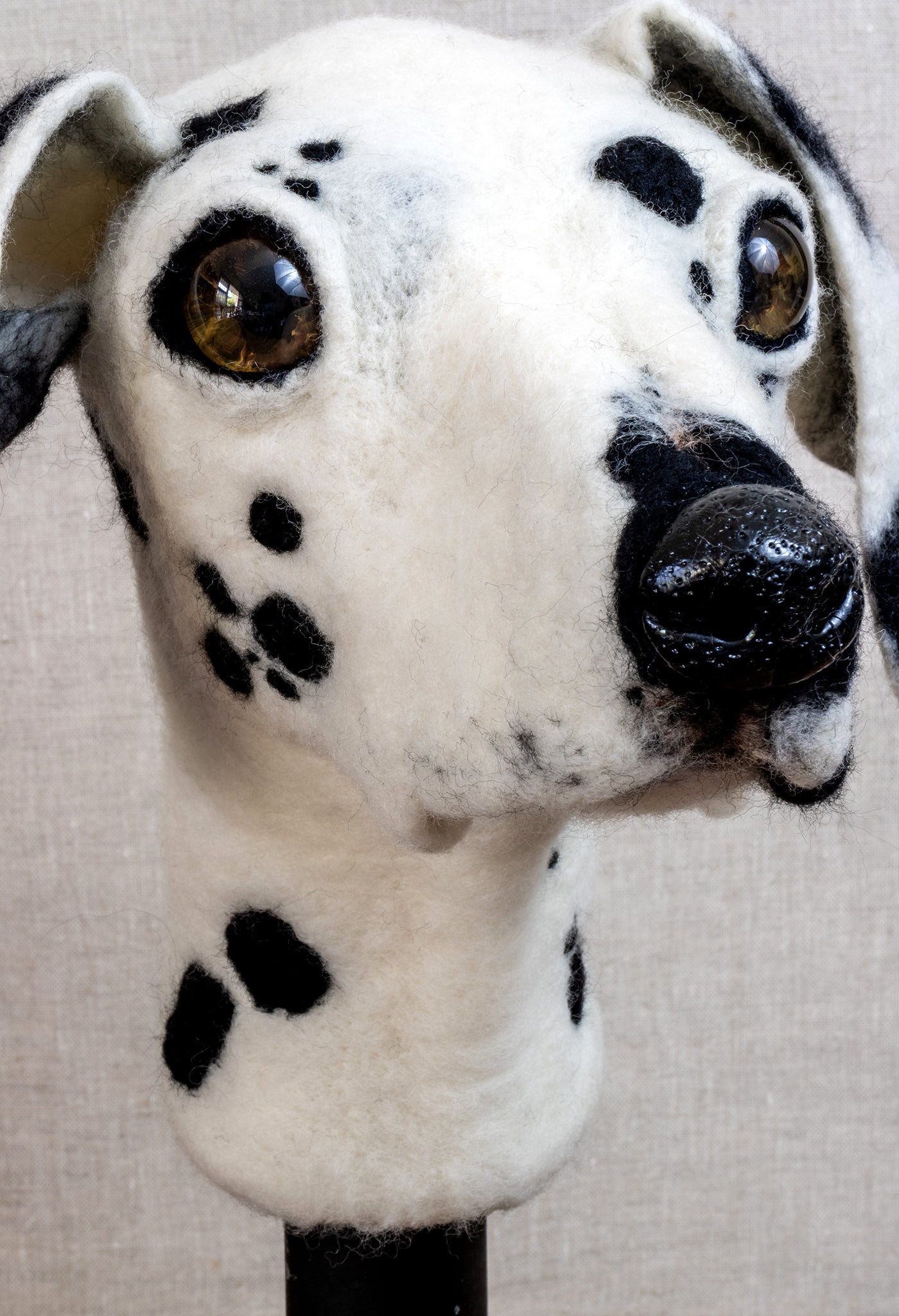 Lulu - Felted Dog Sculpture - SOLD