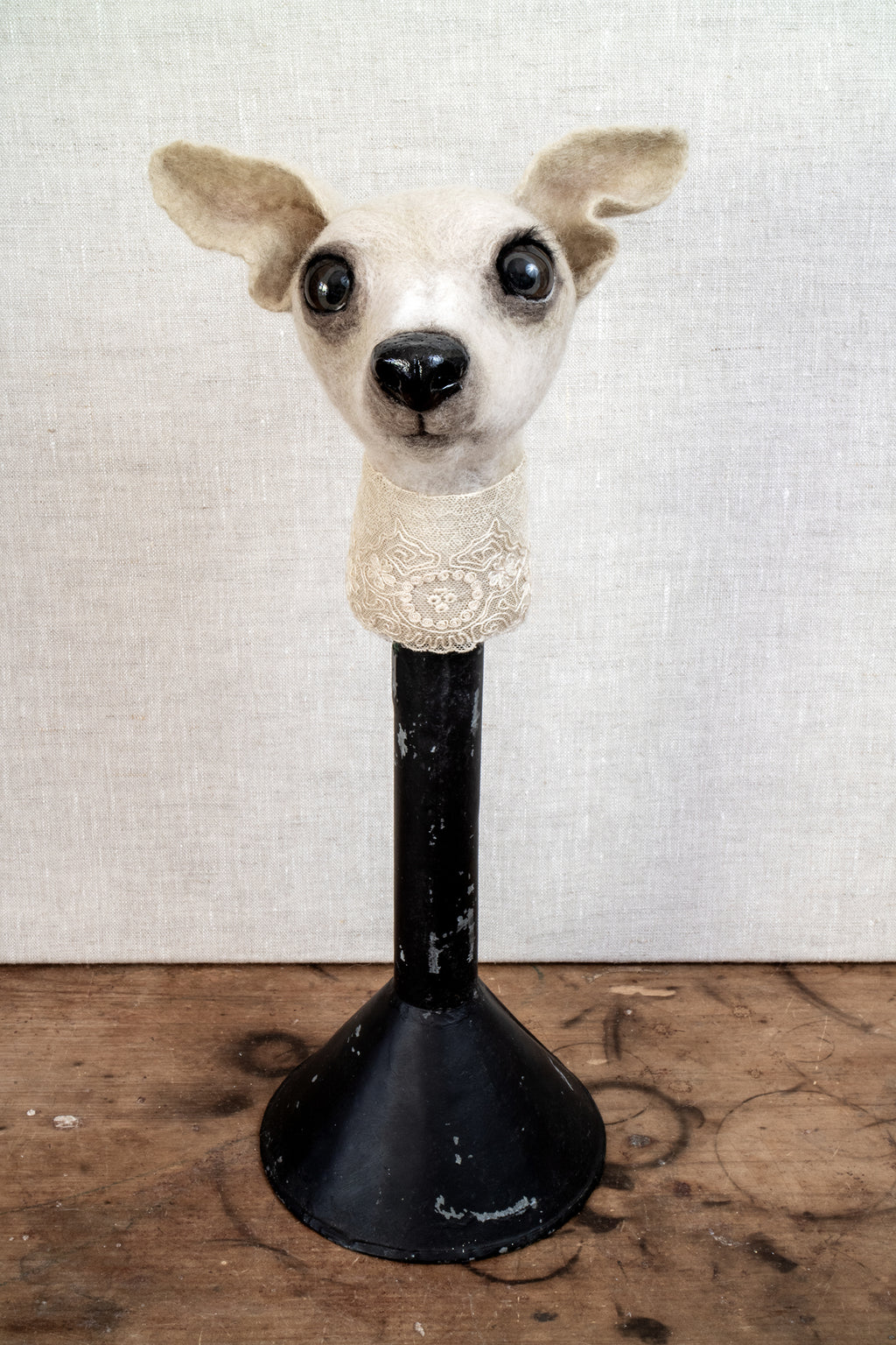 PEARL - Italian Greyhound Felted Sculpture